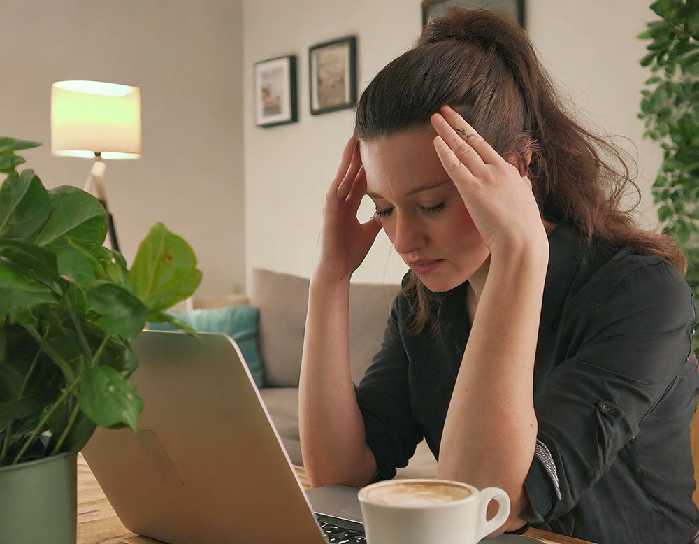 Firefly An realistic 4k image of a person who is stressed from work 48706